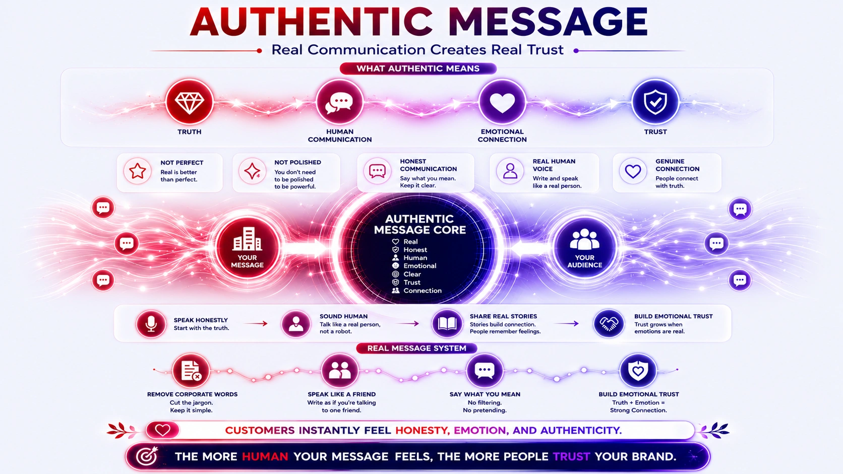 authentic message