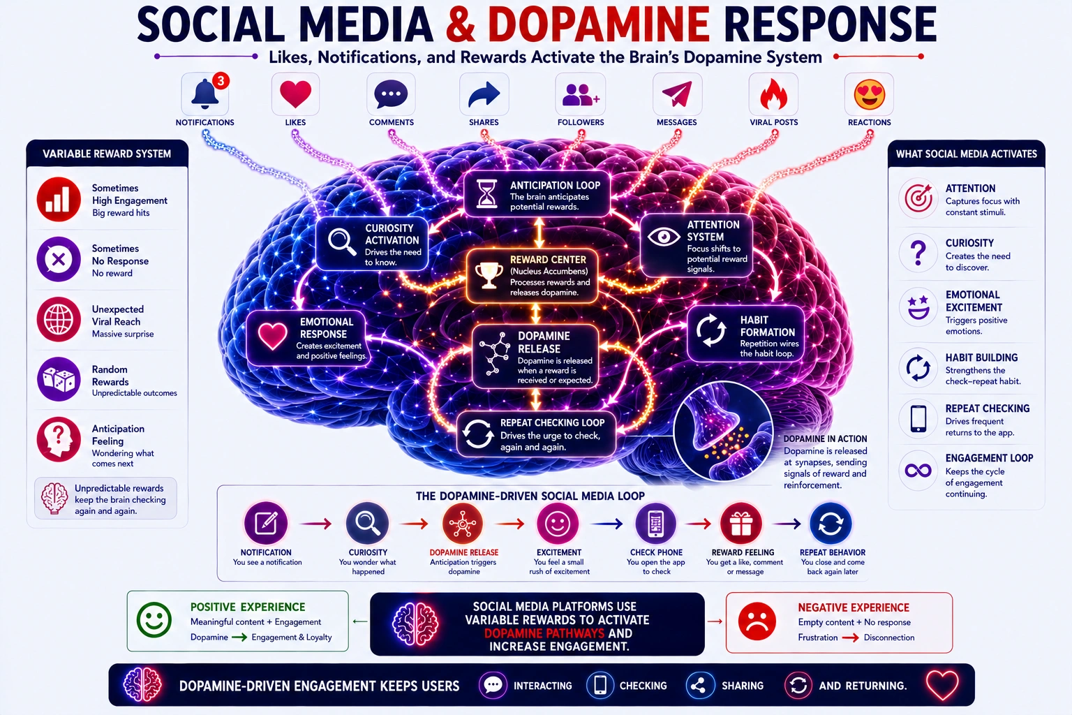 social media & dopamine response
