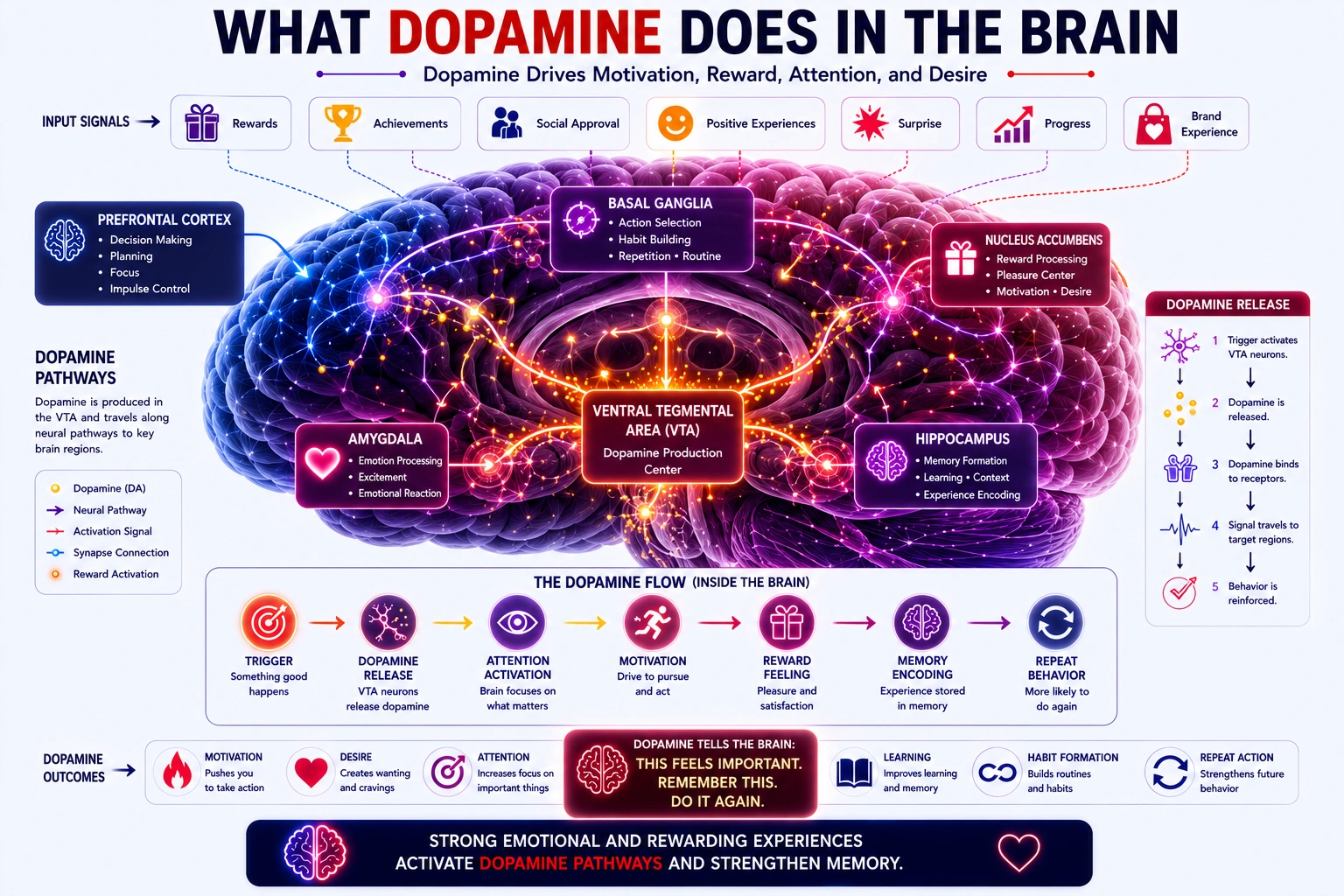 what dopamine does in the brain